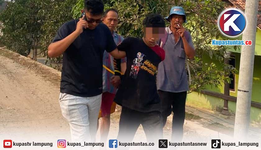 Warga Ambarawa Pringsewu Kejar Pencuri Motor, Pelaku Nyaris Diamuk Massa Sebelum Polisi Evakuasi