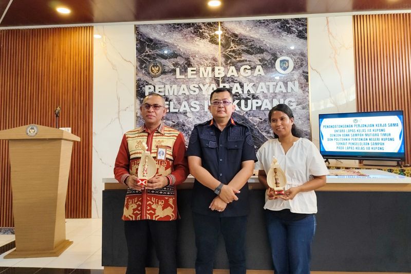 Lapas Kupang Gandeng Politani dan Bank Sampah Olah Limbah Jadi Produk Bernilai Ekonomi bagi Warga Binaan