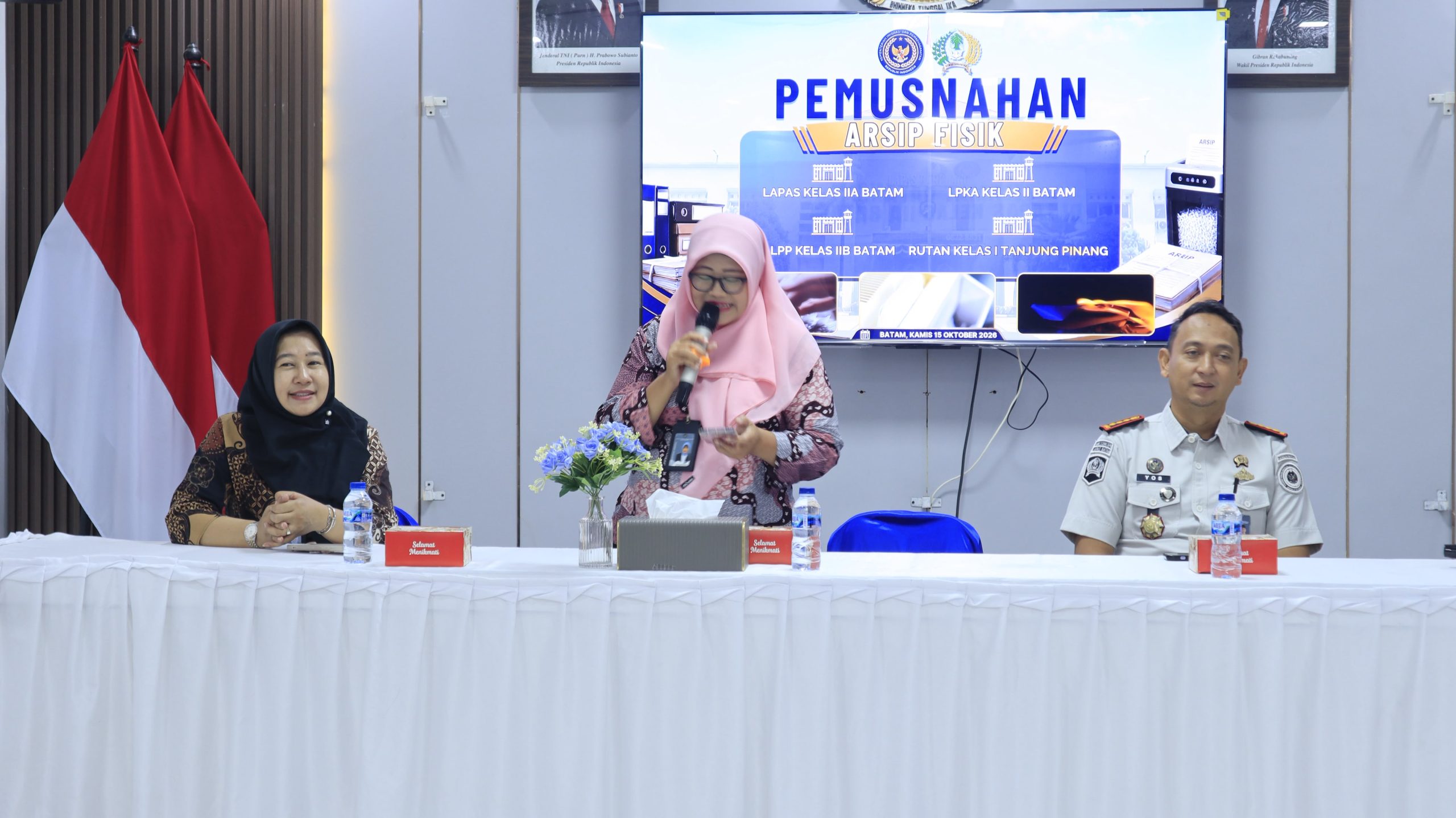 Lapas Batam dan Tiga UPT Pemasyarakatan Kepri Musnahkan Arsip Fisik, Libatkan Arsiparis Ahli Kemenimipas