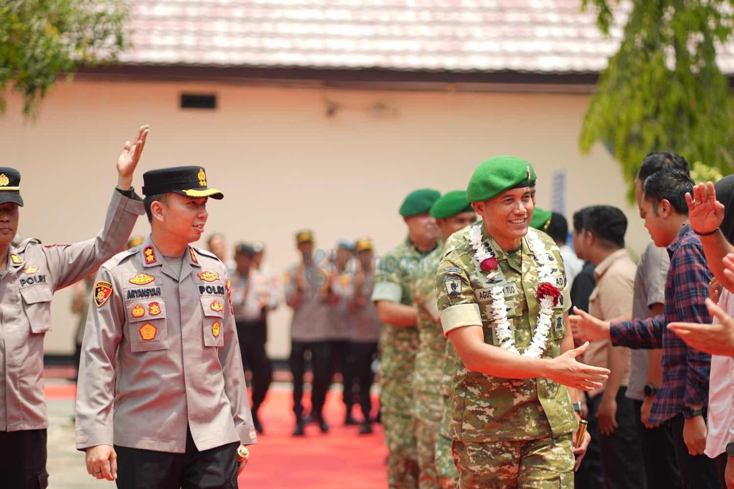Danbrigif TP 32/Mangkalihat Sambangi Mapolres Kutim, Perkuat Koordinasi TNI–Polri Jaga Kamtibmas