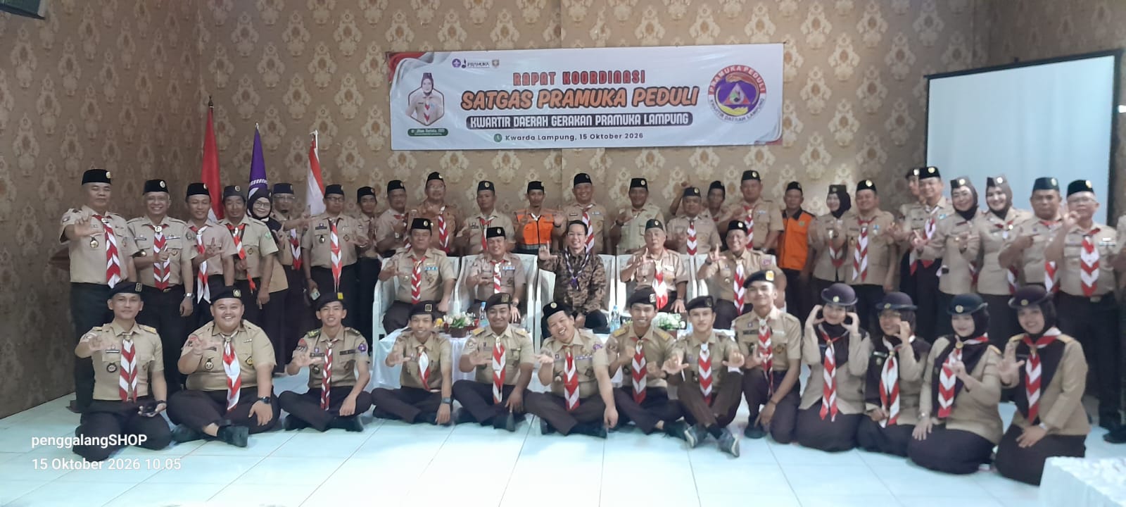 Kwarda Lampung Rakor Satgas Pramuka Peduli, Jihan Nurlela Minta Lahirkan Rencana Aksi Konkret