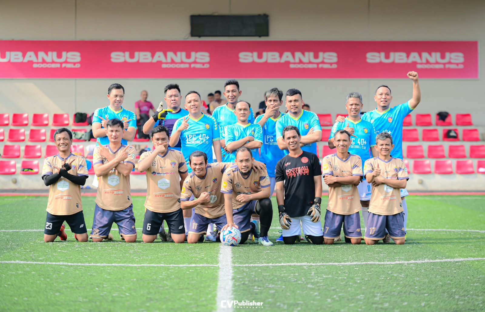 Tim Mini Soccer PWI Lampung Ditahan Imbang Lampung FC 40+ 5-5, 10 Gol Tercipta di Subanus Soccer Field