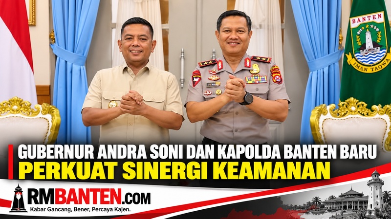 Gubernur Banten Andra Soni Terima Kapolda Baru Irjen Hendra Kurniawan, Bahas Sinergi Keamanan di Serang