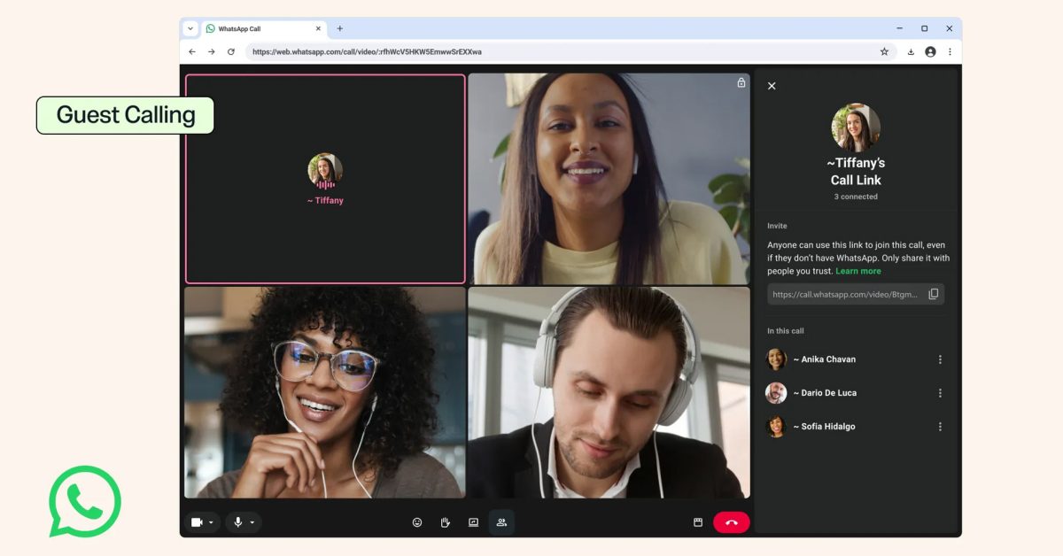 WhatsApp Rilis Fitur Guest Calling, Bisa Telepon Tanpa Punya Akun