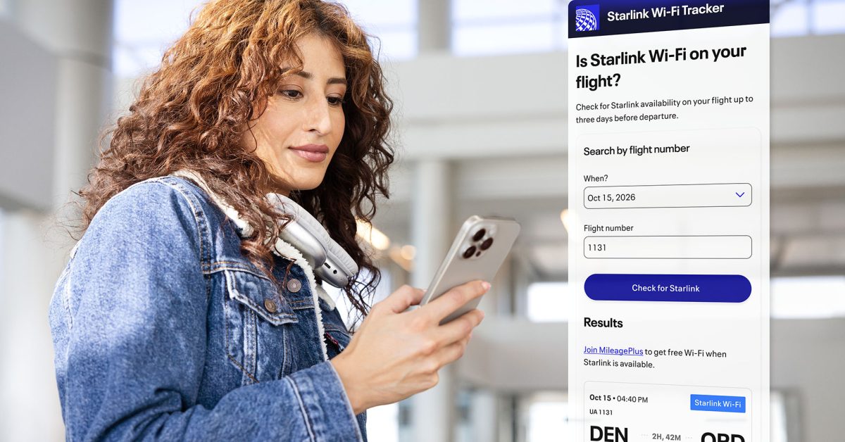 United Airlines Rilis Pelacak Starlink Wi-Fi, Cek Sebelum Terbang