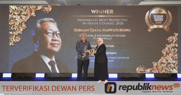 Chief Legal KALLA Subhan Djaya Mappaturung Raih Indonesia's Most Respected In-House Counsel 2026 di Bali