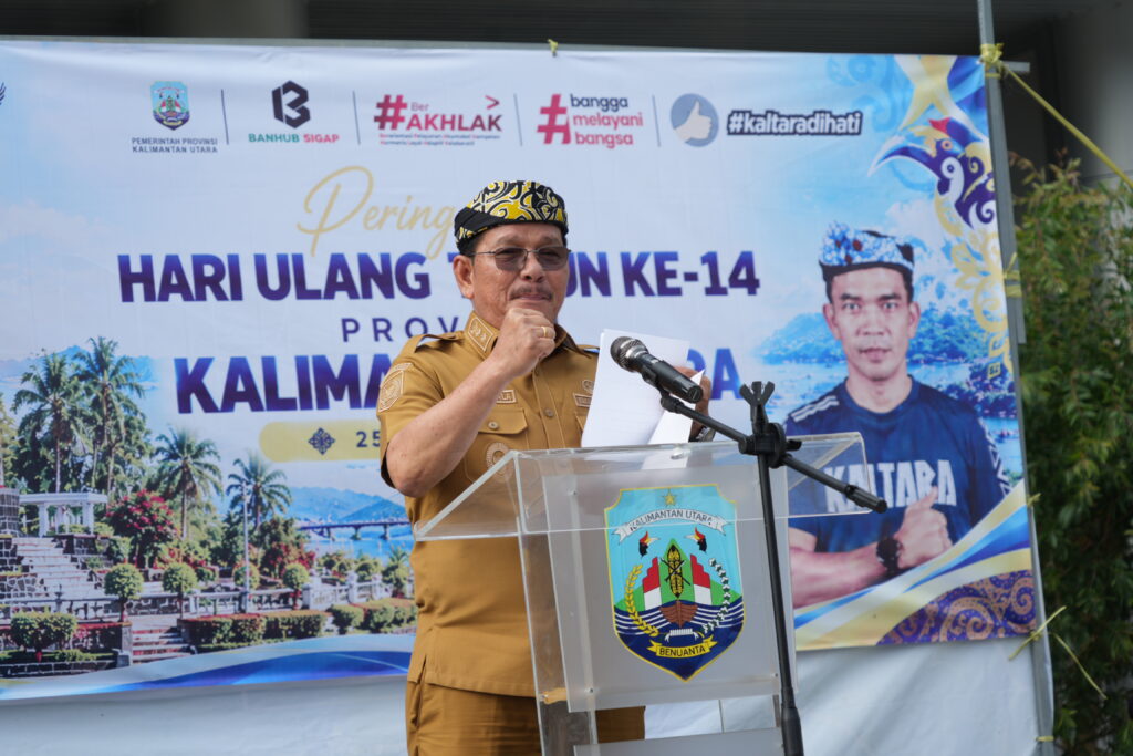 Wagub Kaltara Ingkong Ala Ajak ASN Terapkan Pola Hidup Sehat di HUT ke-14, Gelar Senam hingga Donor Darah