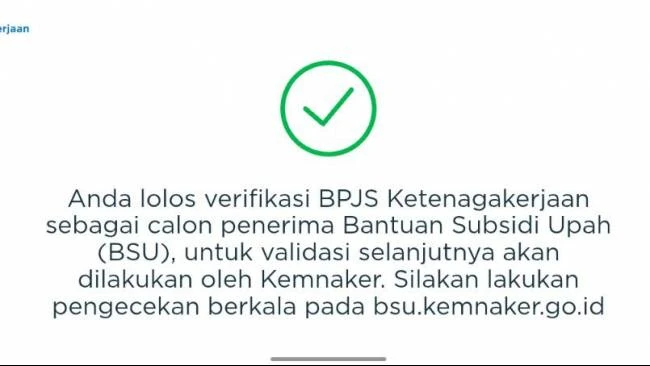 Link bsu.kemnaker.go.id Belum Bisa Diakses, BSU Rp900.000 Kuartal IV 2026