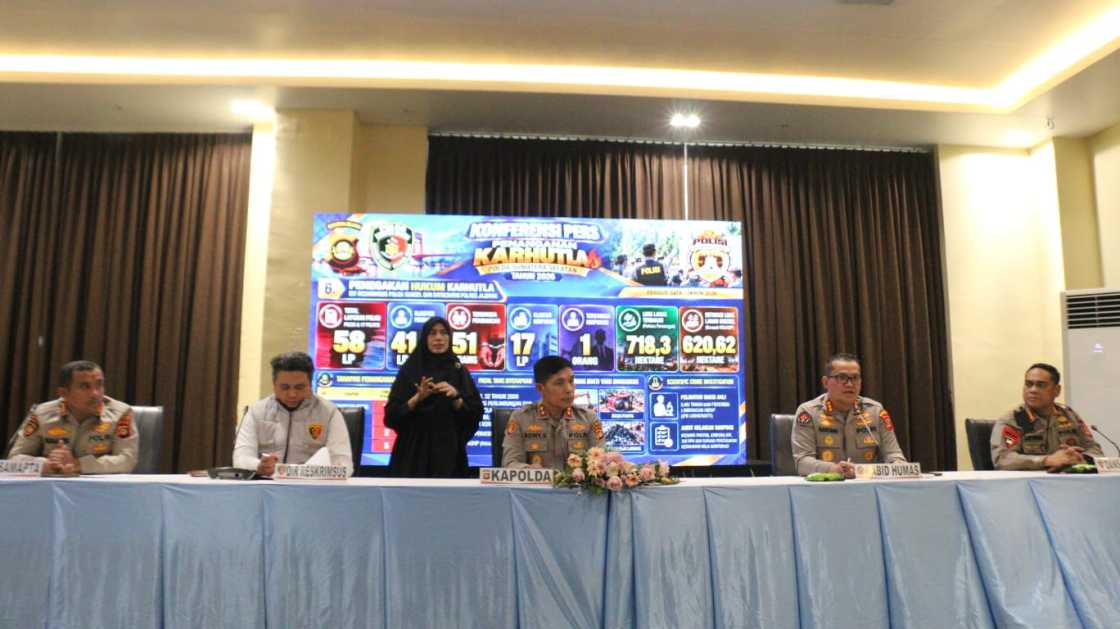 Polda Sumsel Tangani 58 Laporan Karhutla, 17 Perkara Kluster Korporasi di 7 Kabupaten
