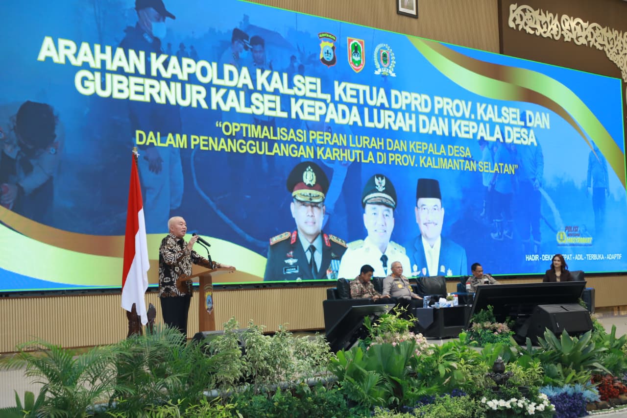 Gubernur Kalsel Muhidin Ajak Warga Gotong Royong Tangani Karhutla, Dorong Pembuatan Embung Mini di Lahan Gambut