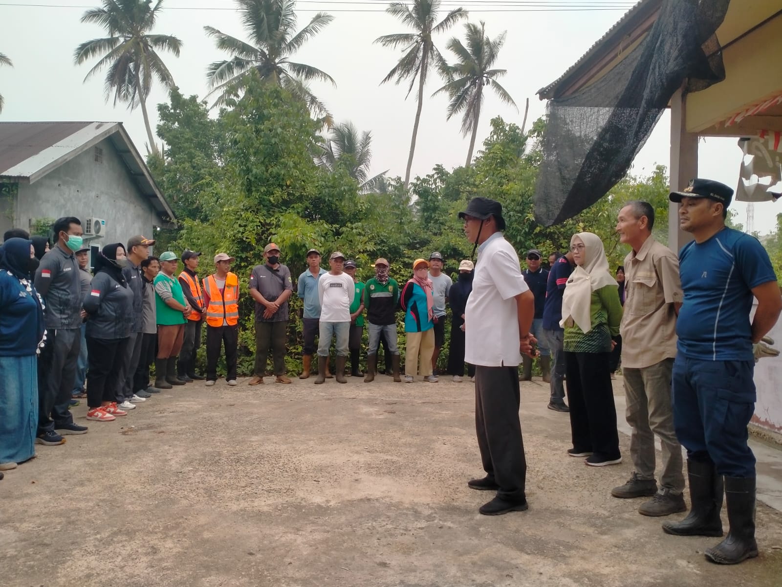 Warga Dabo Lama Lingga Goro Bersihkan Kolong dan Pesisir Pantai Usai Ikan Banyak Mati