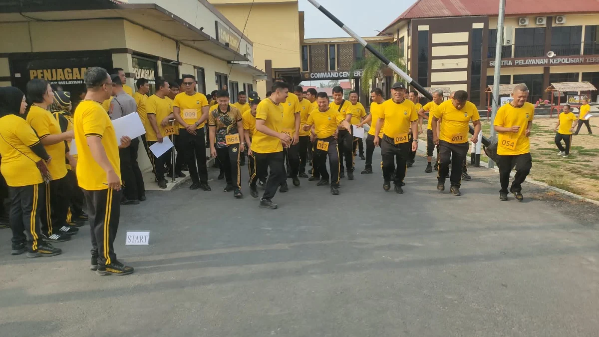Polres Kotamobagu Uji Ketangkasan Jasmani 2026, Personel Jalani Lari 12 Menit hingga Shuttle Run