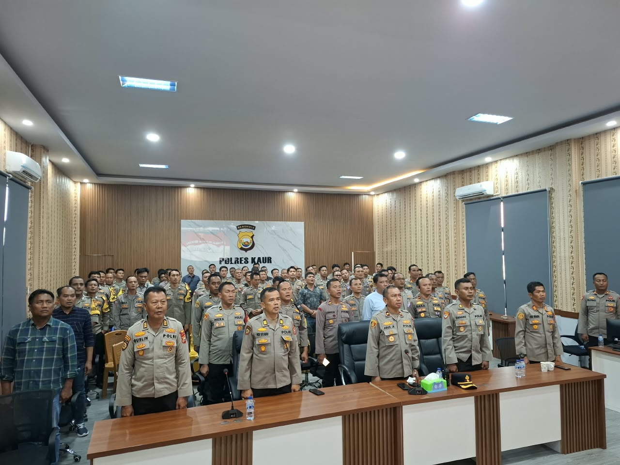 Polres Kaur Ikuti Arahan Kapolda Bengkulu soal Commander Wish Kapolri, Fokus Pelayanan Cepat dan Humanis