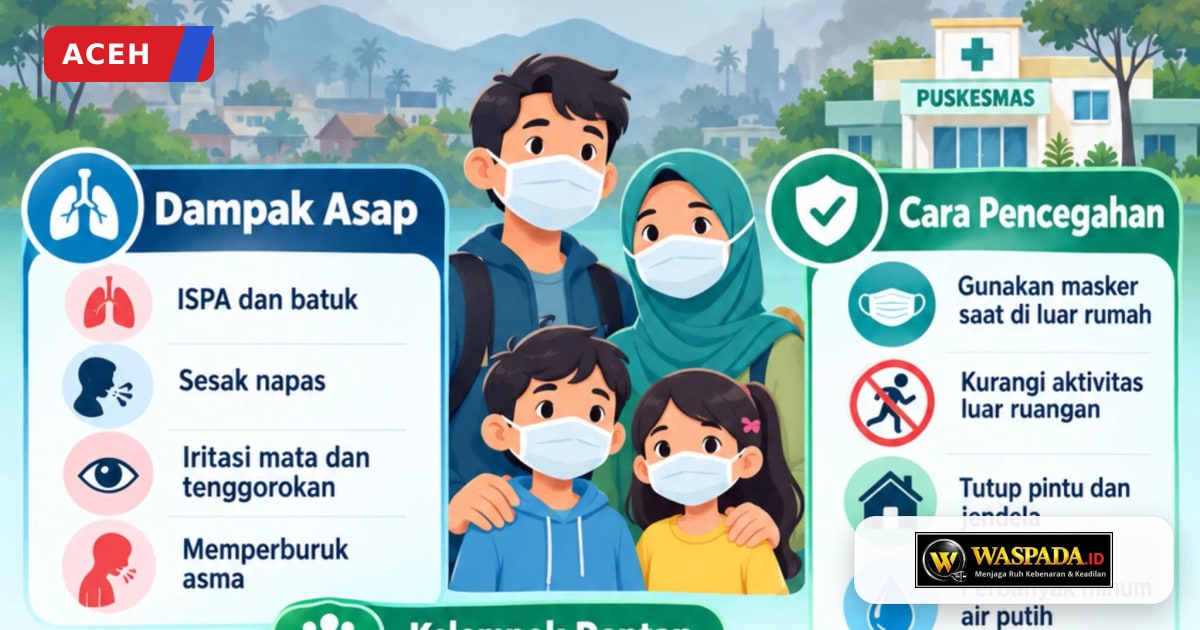 Dinkes Aceh Singkil Imbau Warga Kurangi Aktivitas di Luar Rumah Buntut Kabut Asap Karhutla