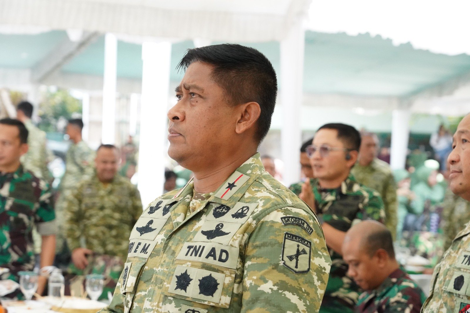 Danrem 131/Santiago Hadiri Syukuran HUT ke-81 Korps Zeni TNI AD di Makodam XIII/Merdeka Manado