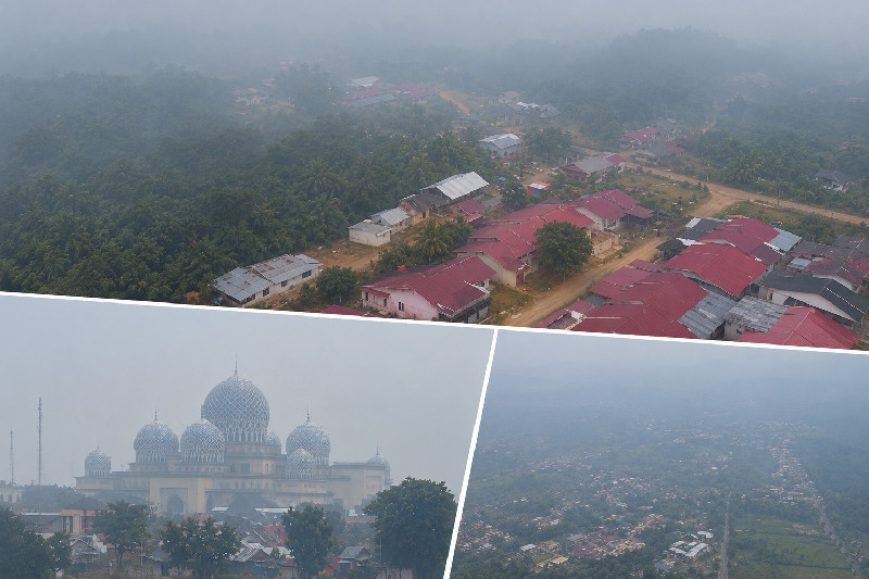 Kabut Asap Karhutla Luar Aceh Selimuti 7 Kabupaten-Kota, Jarak Pandang Bener Meriah Tinggal 1-2 Km