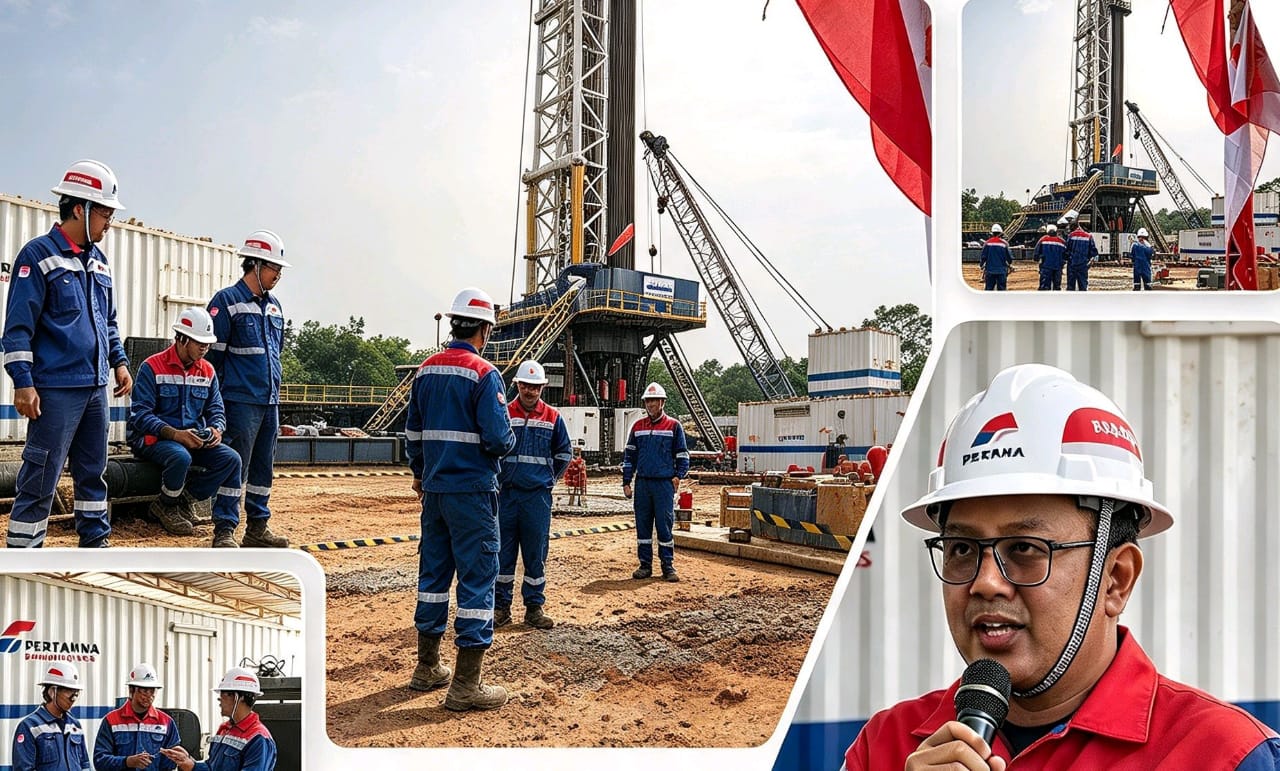 Pertamina Hulu Rokan Zona 4 Bor 5 Sumur Sekaligus di Prabumulih, Hemat Lahan 8 Hektare