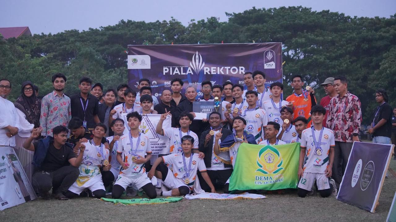 Satu FC FTK Juara Piala Rektor UIN Ar-Raniry 2026 di Banda Aceh, Gol Penalti Habib di Menit Akhir Jadi Penentu