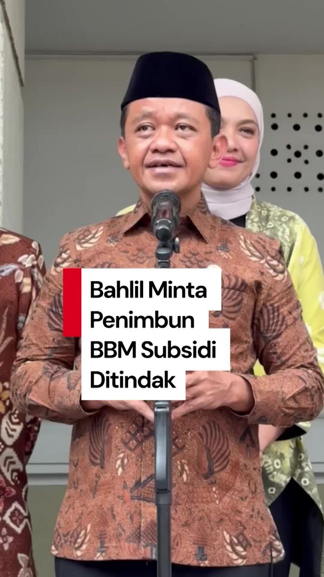 Bahlil Minta Kapolri Tindak Tegas Penimbun BBM Subsidi, Masyarakat Masih Antre