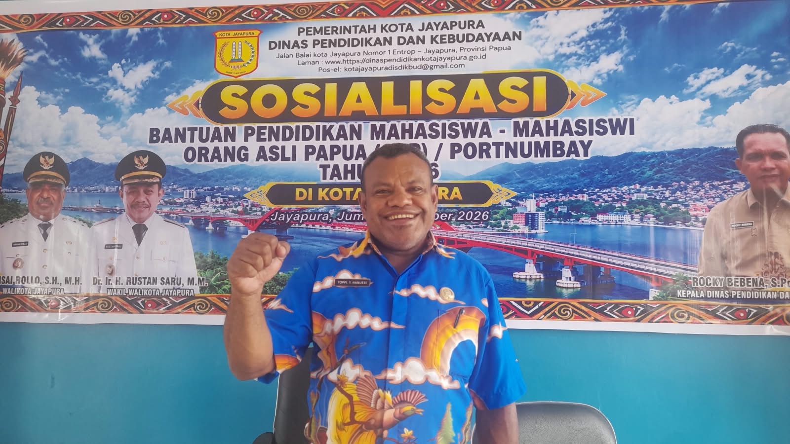 Disdik Kota Jayapura Sosialisasikan Beasiswa Port Numbay dan OAP, Target 100-125 Mahasiswa Cair Akhir Oktober