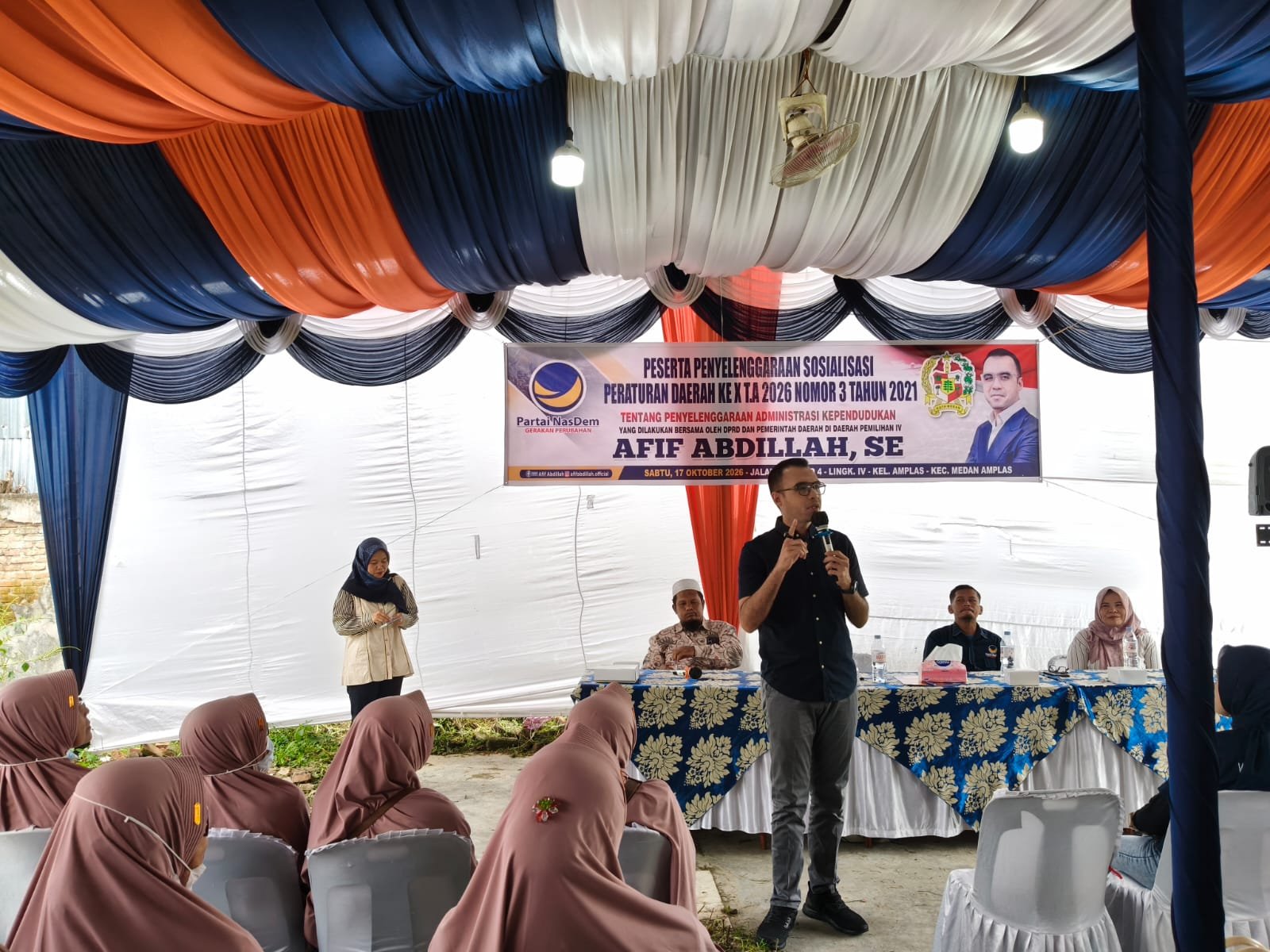 Anggota DPRD Medan Afif Abdillah Dorong Warga Amplas Urus KK Bayi Baru Lahir dan Kenali Identitas Digital