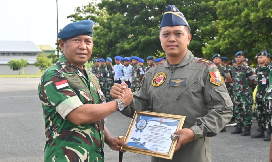 Danlanud RSA Natuna Lepas Dua Perwira ke Skadron Udara 54, Satu Dipercaya Jadi Komandan