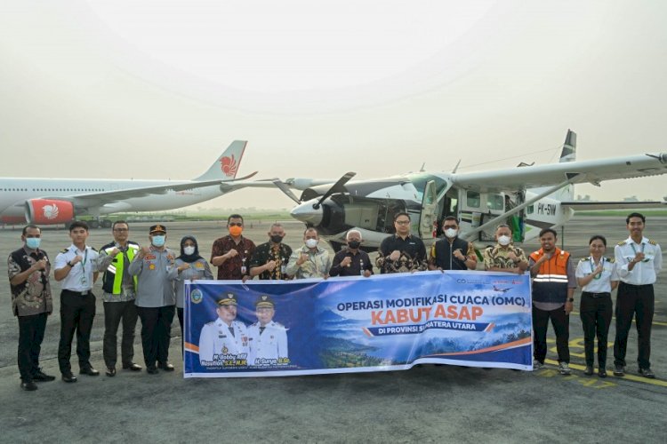 Pemprov Sumut Kerahkan Pesawat Semai NaCl di Kualanamu, Targetkan Hujan Redam Kabut Asap