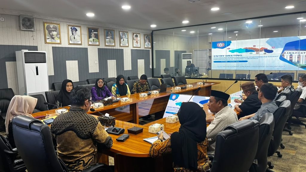 Inspektorat Provinsi Gorontalo Mulai Pengawasan Penyelenggaraan Pemerintahan Kota Gorontalo, Pemkot Siapkan Dokumen Pendukung