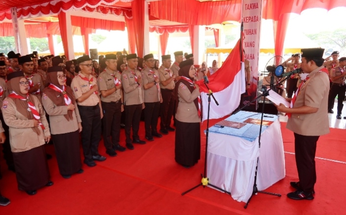 Ketua Mabicab Andi Abdullah Rahim Lantik Pengurus Kwarcab Pramuka Luwu Utara 2026–2031, Misnawati Emban Amanah Baru