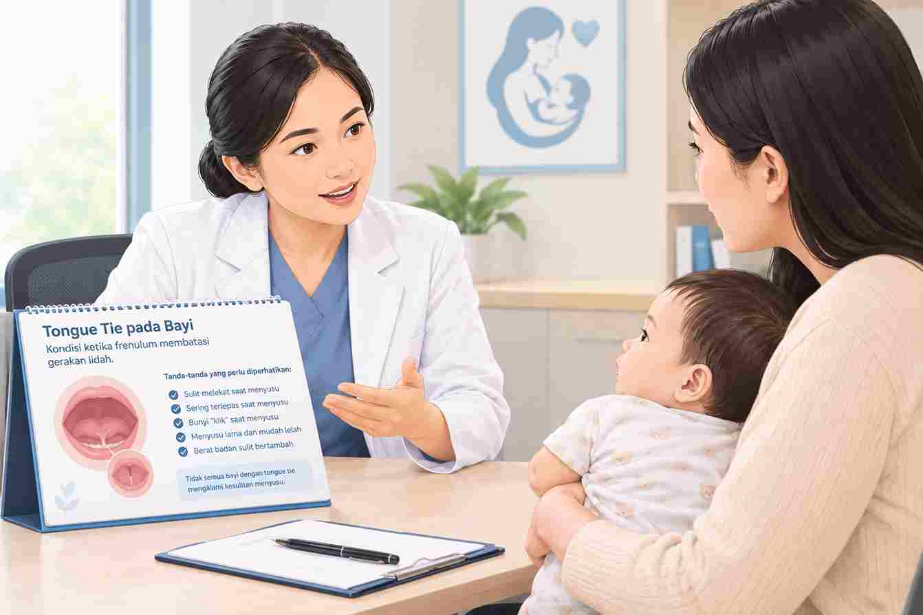 Dokter Spesialis Anak Bethsaida Hospital Serang Jelaskan Tongue Tie Bukan Satu-satunya Penyebab Bayi Sulit Menyusu