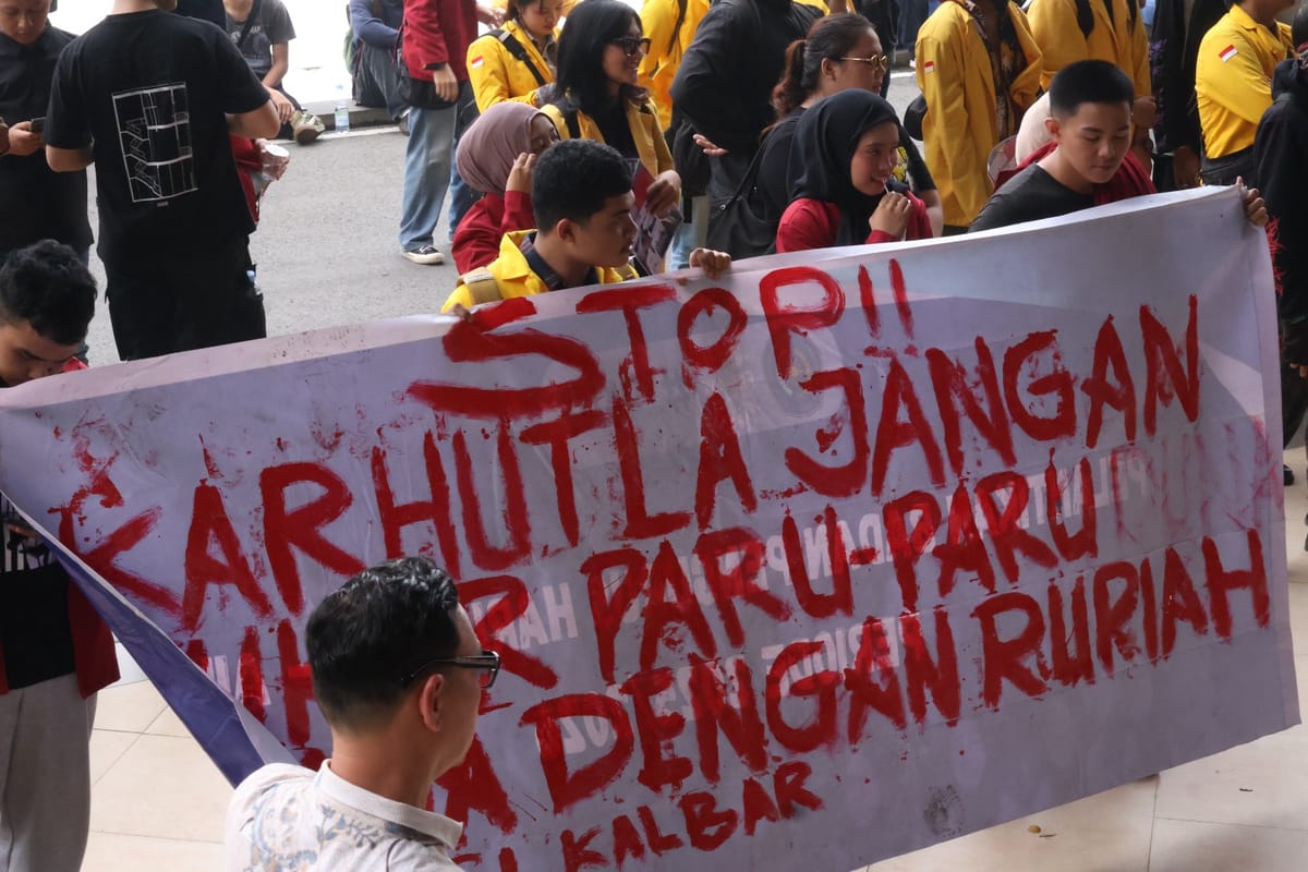 Polresta Pontianak Kawal Aksi 80 Mahasiswa BEM SI Kalbar soal Karhutla, Wakapolresta Sebut Situasi Kondusif