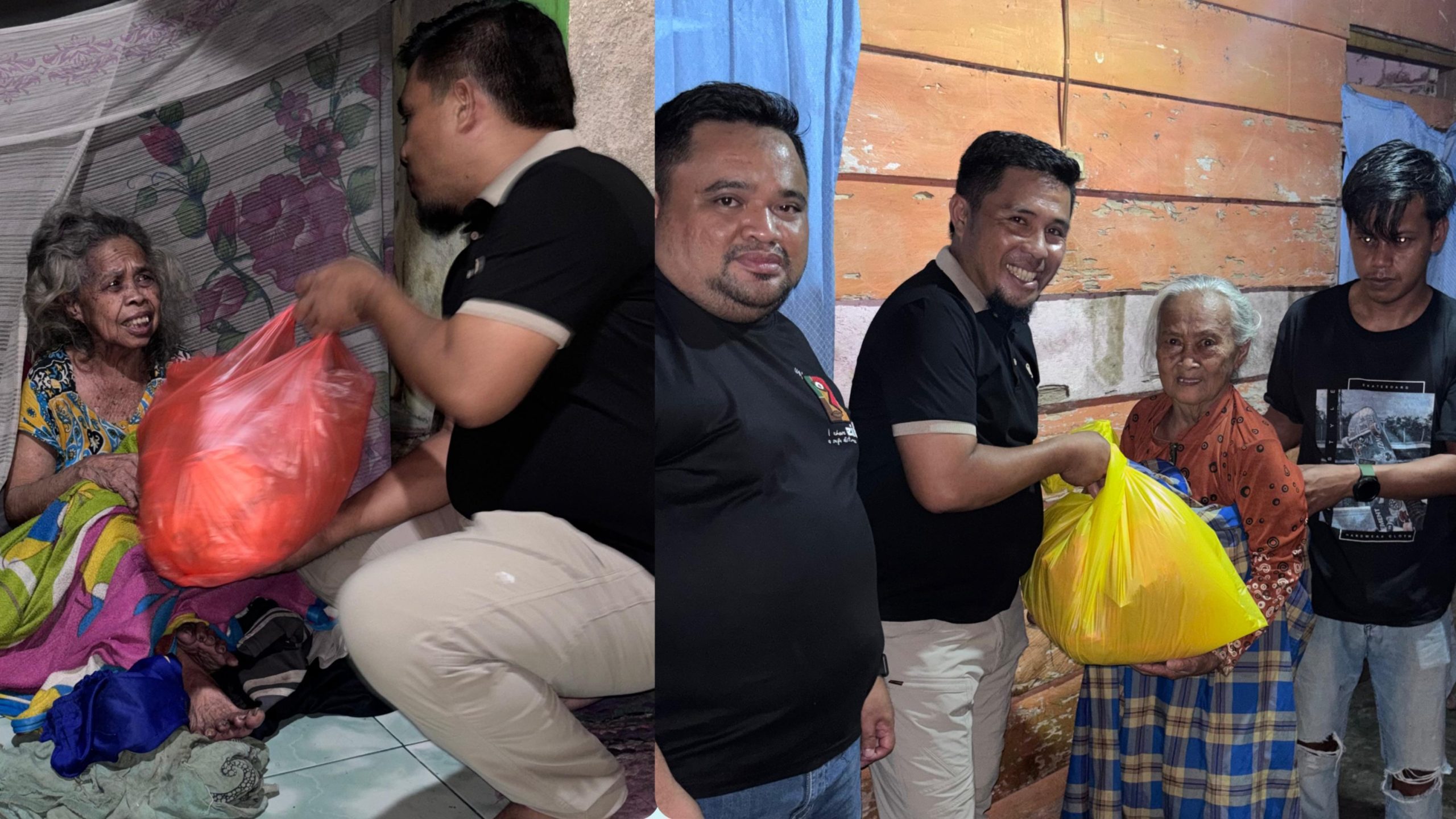 Kadinsos Banggai Hariadi Bola Salurkan Sembako ke Lansia dan Disabilitas di Bualemo, Minta Desa Aktif Data Warga Rentan