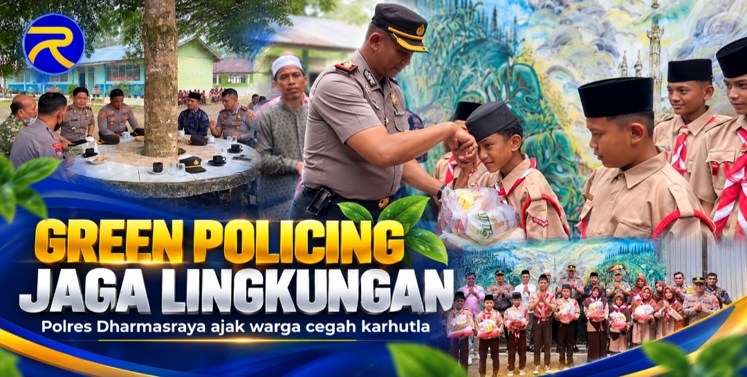 Polres Dharmasraya Tanam Pohon di Pesantren Pulau Punjung, Ajak Warga Cegah Karhutla