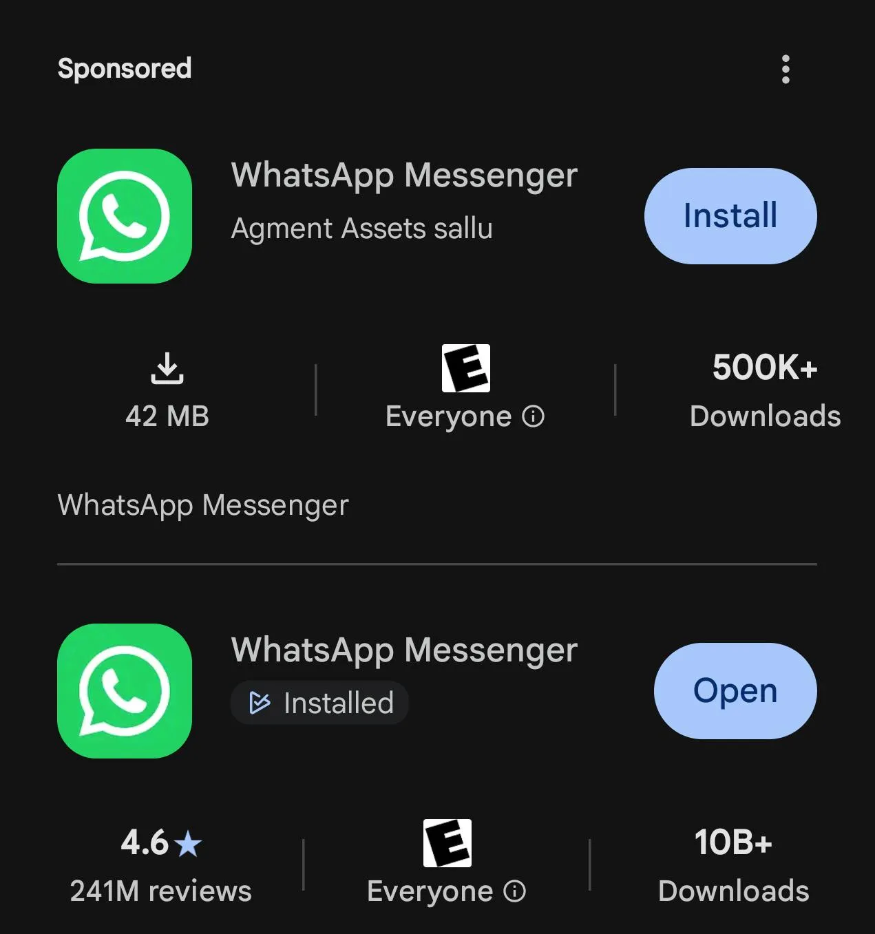 Aplikasi WhatsApp dan Chrome Palsu di Play Store Tembus 500 Ribu Unduhan