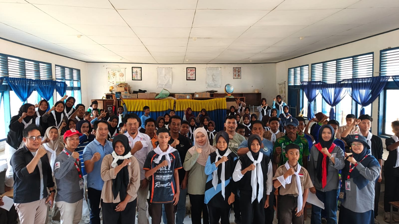 PMI Maros Bentuk Unit PMR di 5 Sekolah Mallawa, Puluhan Pelajar Ikut Orientasi Kepalangmerahan