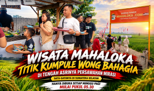 Wisata Mahaloka di Mirasi Buka Tiap Minggu Pagi Sejak 05.30 WIB, Titik Kumpul Warga di Tengah Persawahan