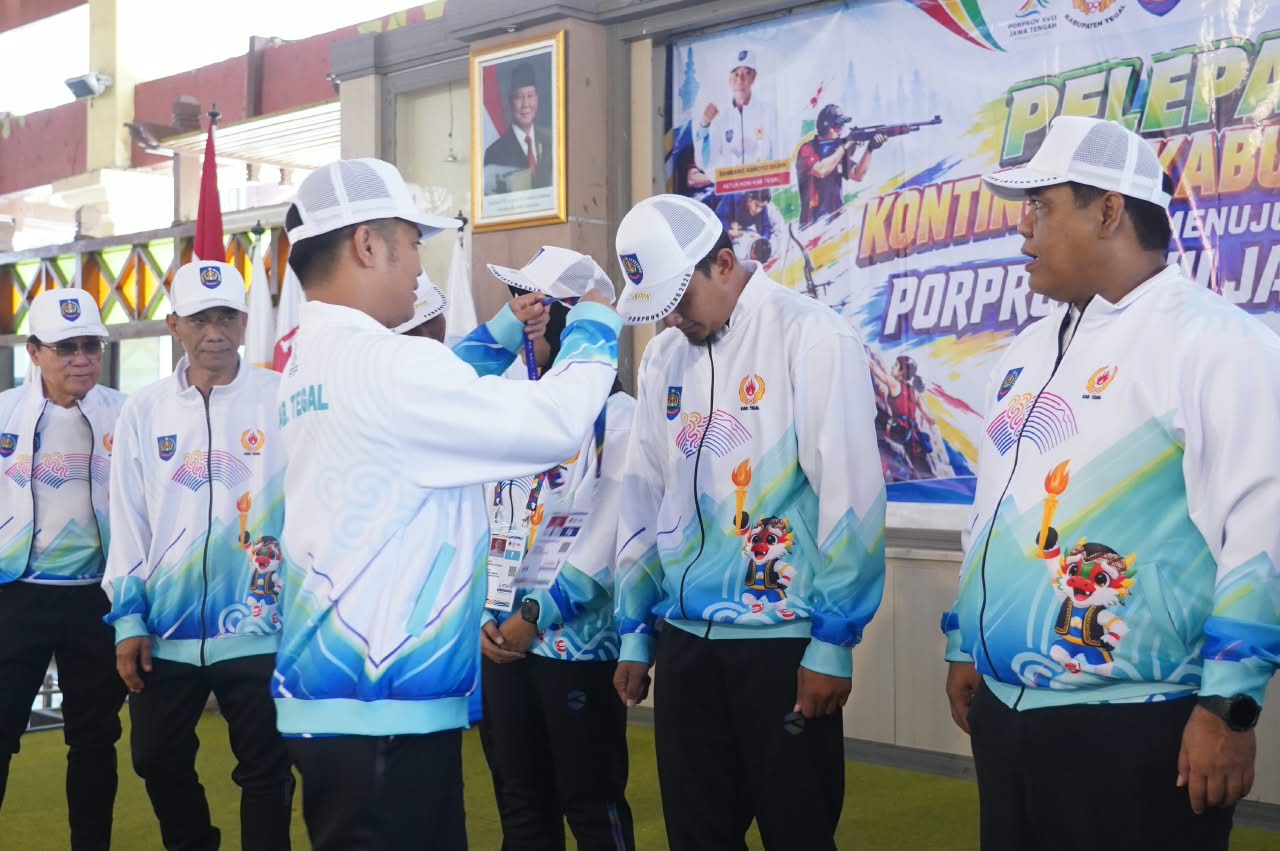 Bupati Tegal Lepas 81 Atlet dan Pelatih ke Porprov Jateng XVII, Target Tembus 20 Besar