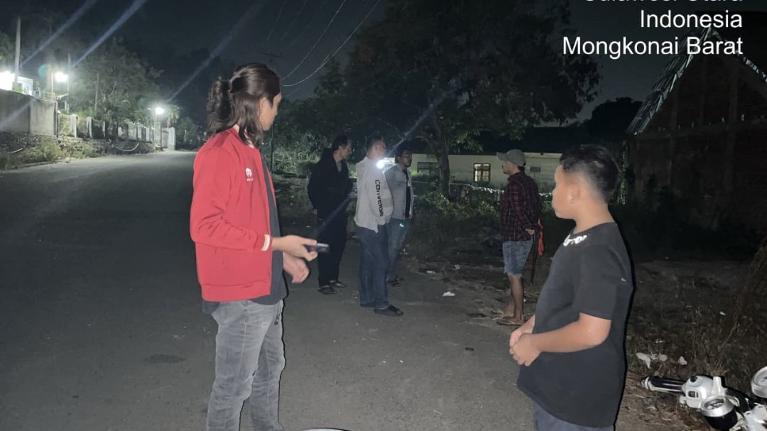 URC Polres Kotamobagu Bubarkan Anak Muda Nongkrong Dini Hari di Motoboi Besar Usai Laporan Warga
