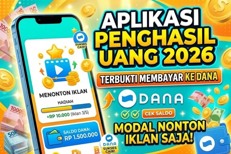 Aplikasi Penghasil Uang 2026 Klaim Bonus Koin Cair ke Saldo Dana Tanpa Undang Teman