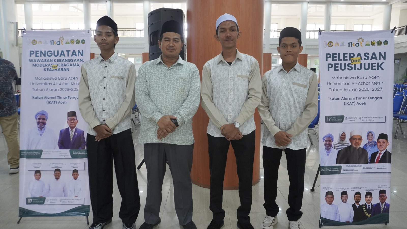 Tiga Alumni PMMU Banda Aceh Lanjut Studi ke Universitas Al-Azhar Kairo, Jalur Mandiri Difasilitasi IKAT Aceh