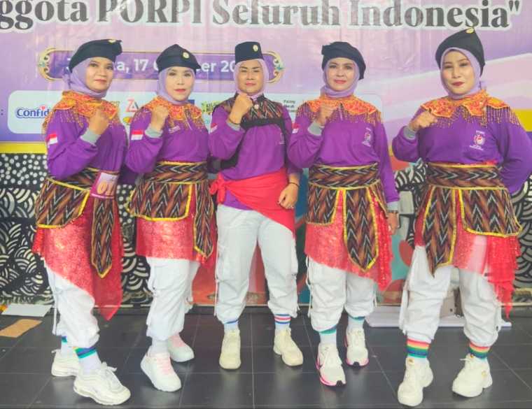 Kontingen Mempawah Bawa Senam Japin Rentak Melayu Juara Favorit di HUT ke-45 PORPI Nasional