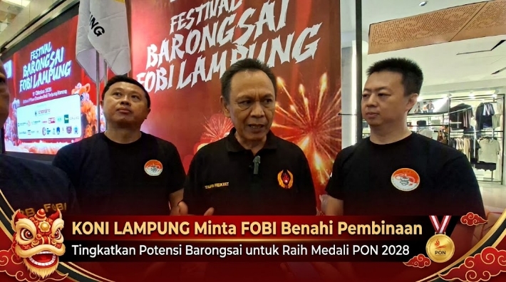 KONI Lampung Minta FOBI Benahi Pembinaan Barongsai demi Target Medali PON 2028