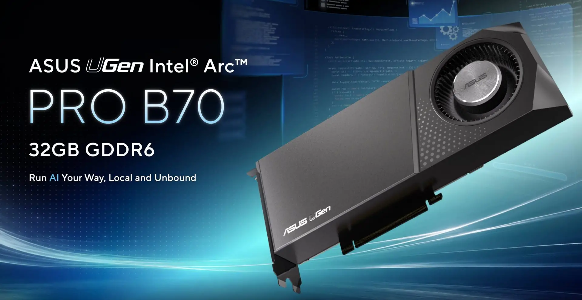 ASUS Rilis UGen Intel Arc Pro B70 32GB, VGA untuk Komputasi AI Profesional