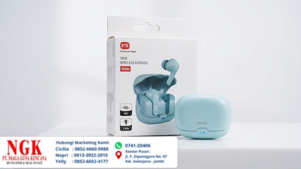 PX Q60i Pro Masuk Pasar Indonesia, TWS Rp299.000 dengan Peredam Bising Adaptif -42 dB
