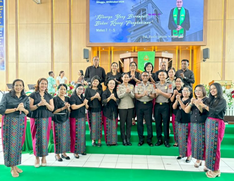 Polda NTT Gelar Minggu Kasih di Gereja Koinonia Kupang, Perkuat Kedekatan dengan Jemaat