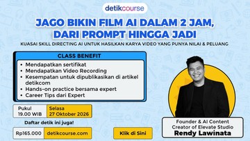 detikcourse Buka Kelas Film AI 2 Jam, dari Prompt hingga Editing