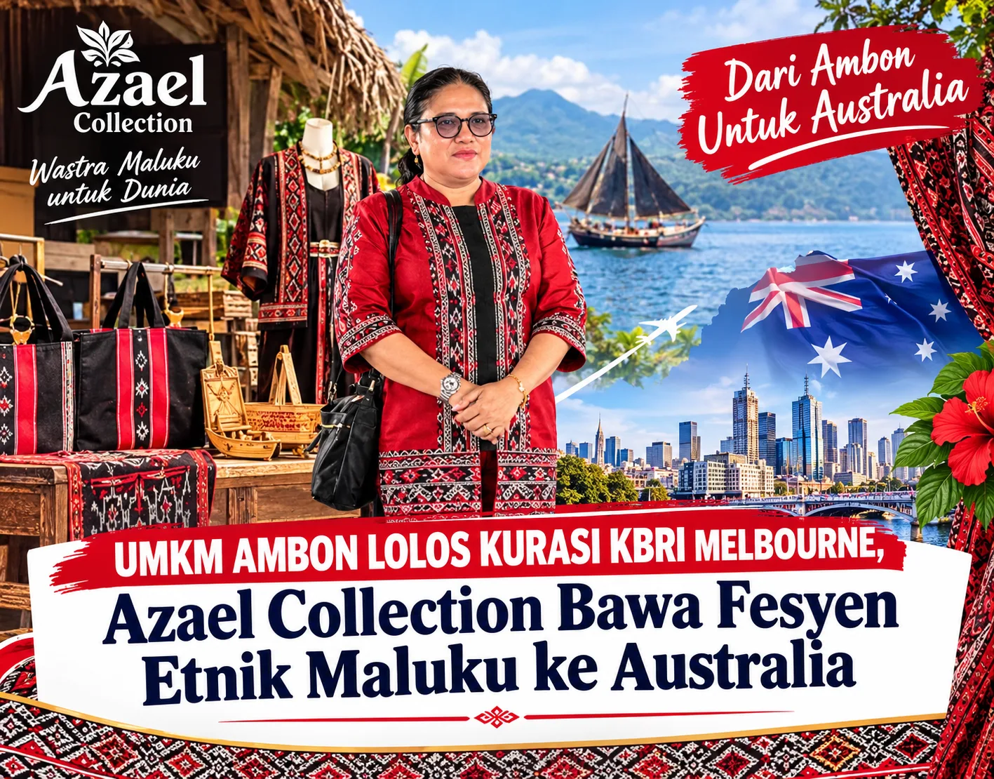 UMKM Ambon Azael Collection Lolos Kurasi KBRI Melbourne, Bawa Tenun Tanimbar ke Festival Indonesia 2026