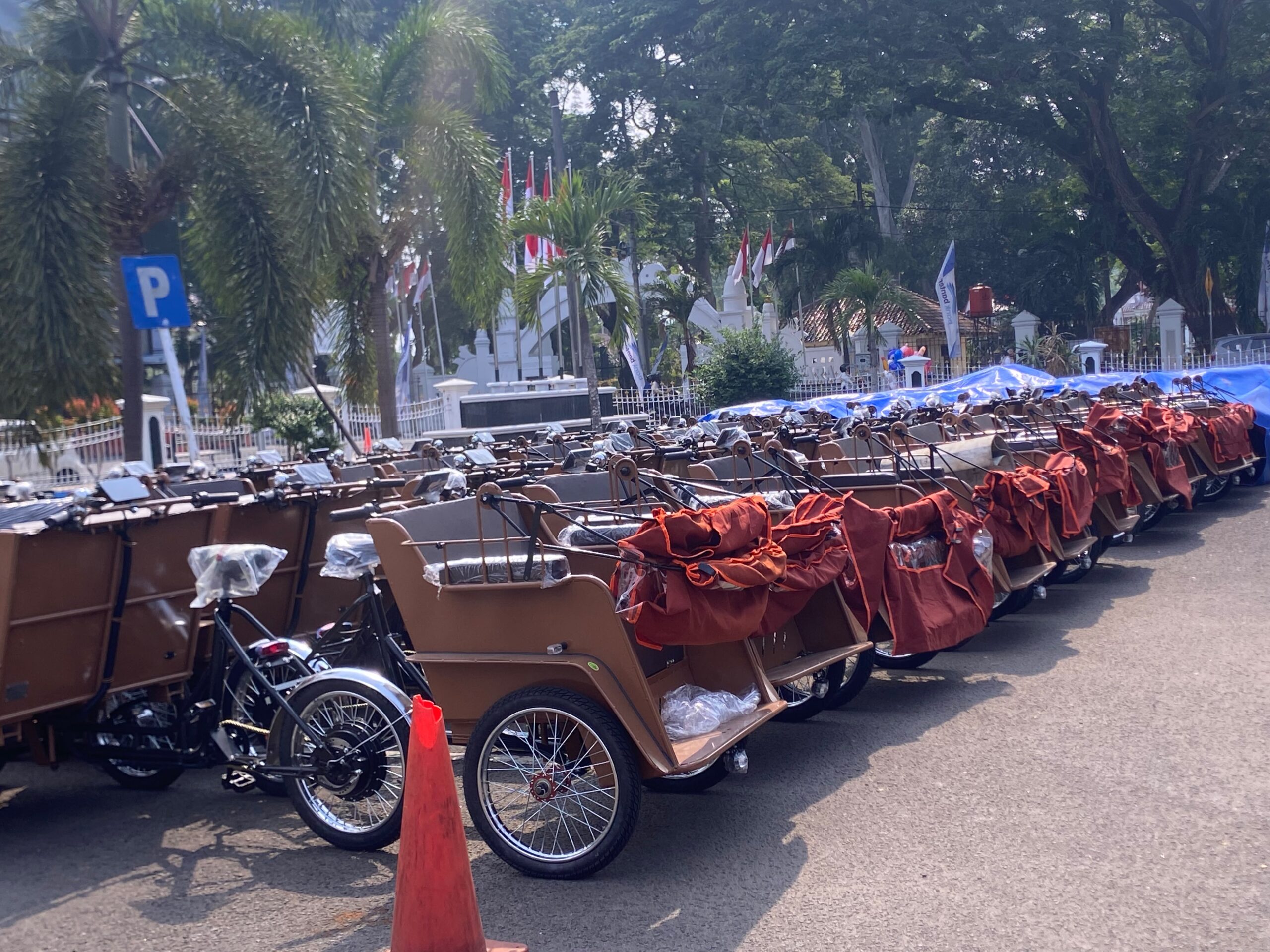 Pemkab Serang Terima 190 Becak Listrik Bantuan Presiden, Pengemudi Lansia dan Disabilitas Jadi Prioritas