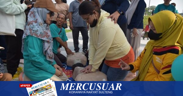 Perdatin Sulteng Latih Warga Palu Bantuan Hidup Dasar, Tekankan Pertolongan Pertama Henti Jantung