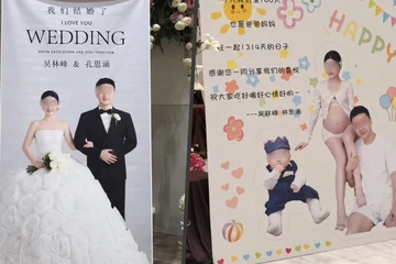 Viral Pria di China Gelar Pernikahan dan Syukuran Anak di Hari yang Sama
